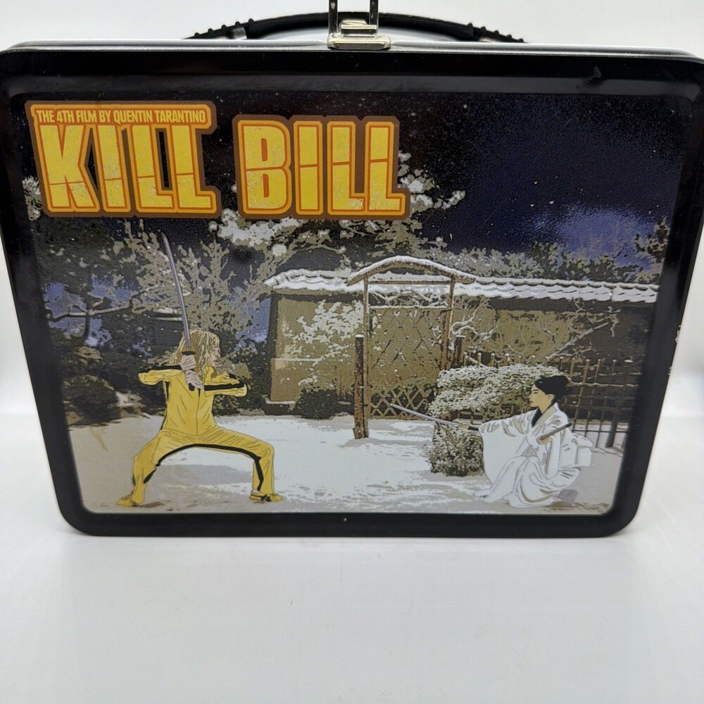 Kill Bill Metal Lunch Box & Thermos The Bride Neca 2004 Quentin Tarantino